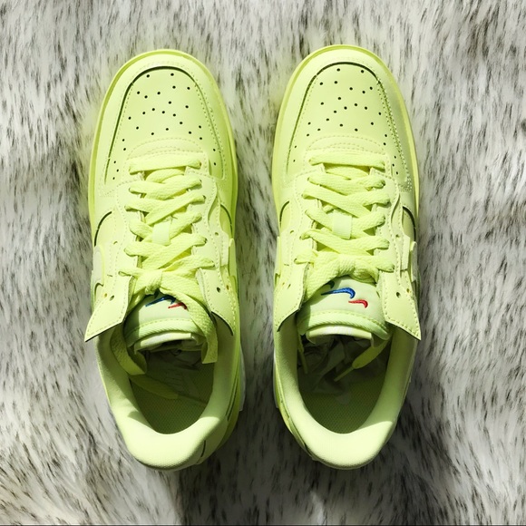 Nike Air Force 1 AF1 Fontanka Yellow Strike/LT Lemon - Picture 4 of 12